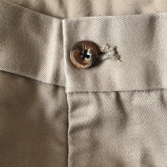 McCarthy beige khaki shorts flat front size 30 - Picture 8 of 11